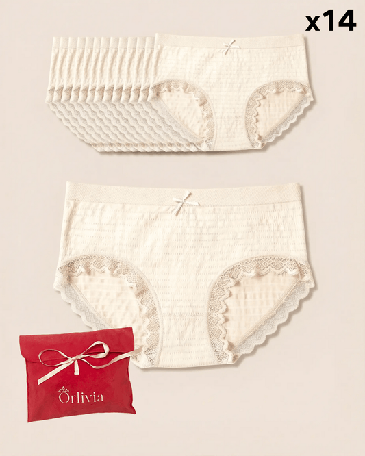 Lot de 14 Culottes Antibactériennes - Beige