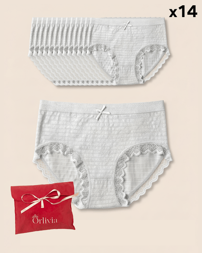 Lot de 14 Culottes Antibactériennes - Gris