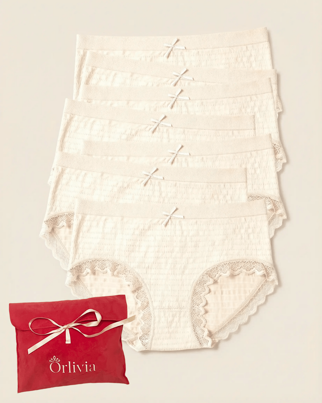 Lot de 7 Culottes Antibactériennes - Beige