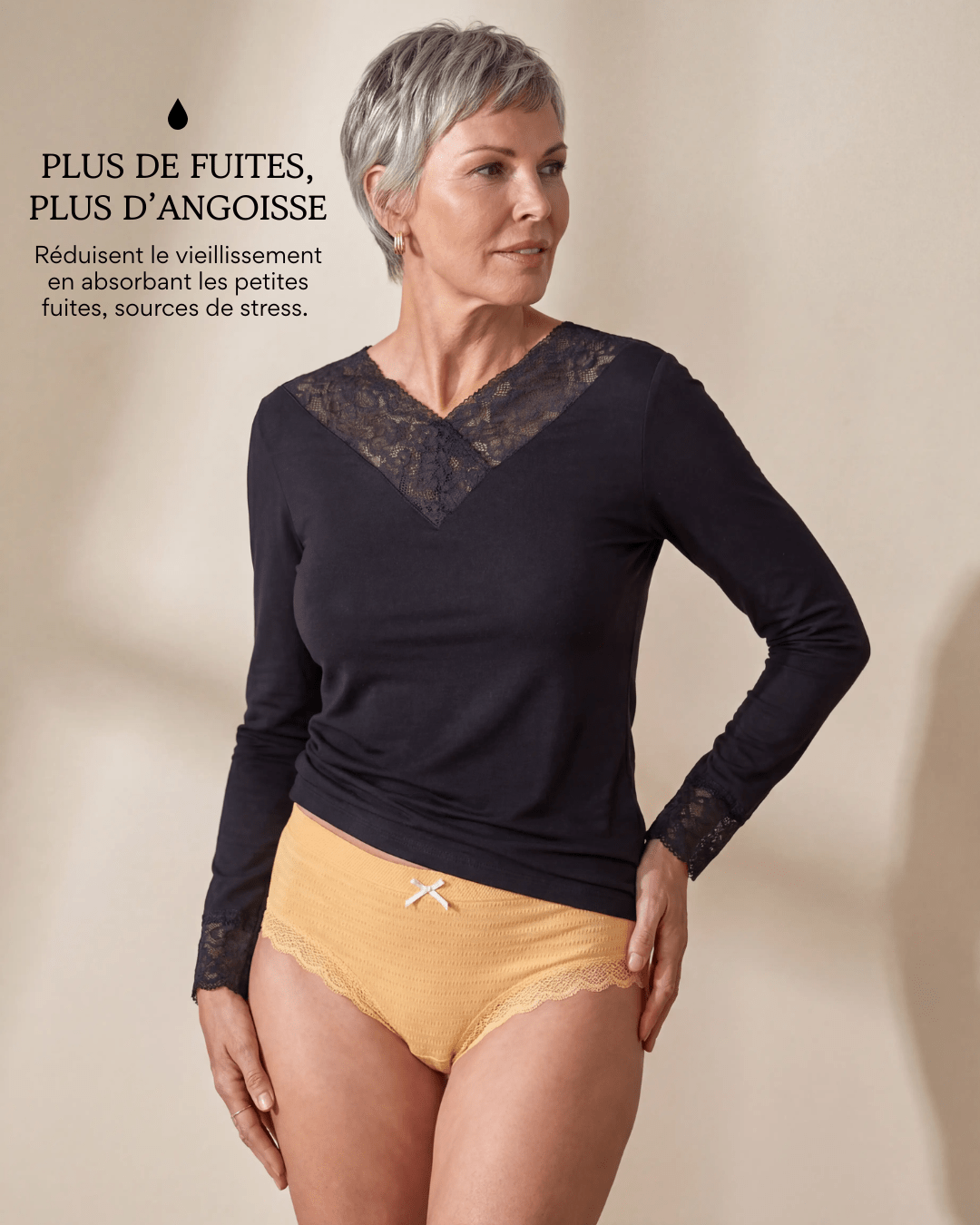 Lot de 7 Culottes Antibactériennes - Jaune