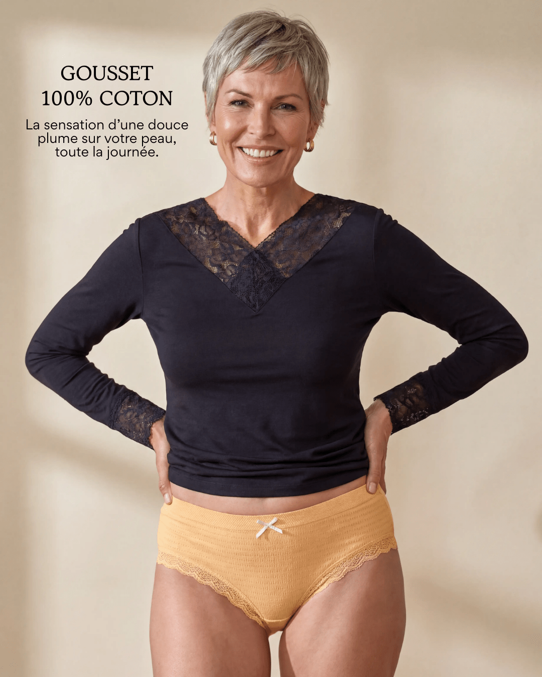 Lot de 7 Culottes Antibactériennes - Jaune