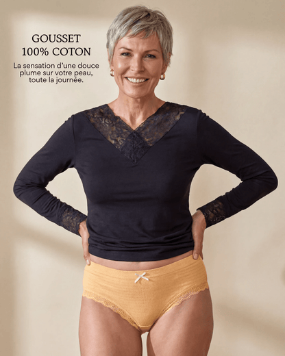 Lot de 7 Culottes Antibactériennes - Jaune