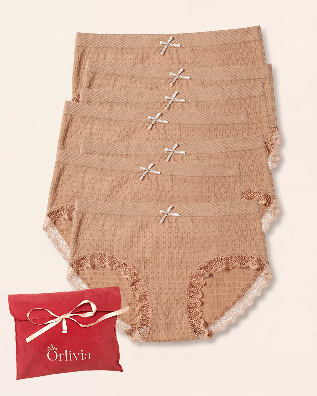 Lot de 7 Culottes Antibactériennes - Marron