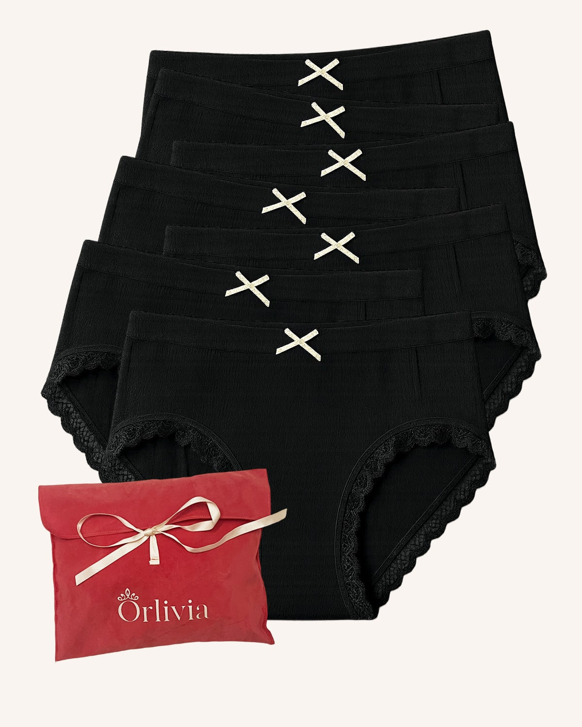 Lot de 7 Culottes Antibactériennes - Noir