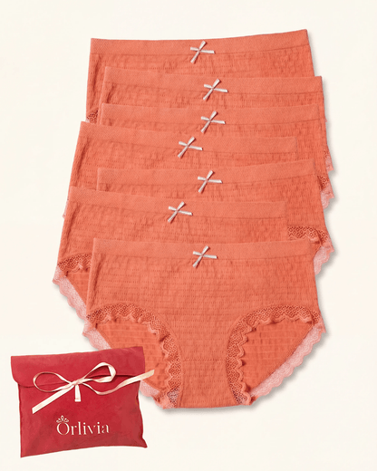 Lot de 7 Culottes Antibactériennes - Orange