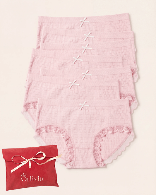Lot de 7 Culottes Antibactériennes - Rose