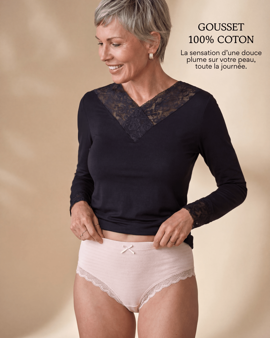 Lot de 7 Culottes Antibactériennes - Rose