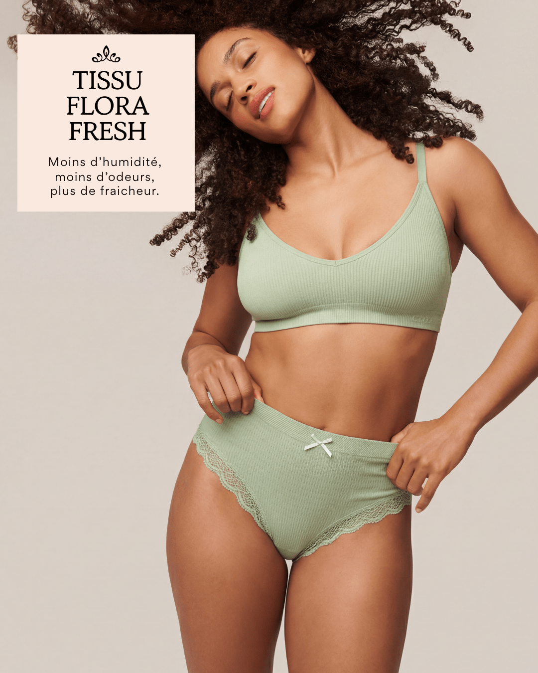Lot de 7 Culottes Antibactériennes - Vert