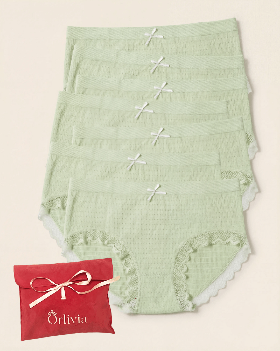 Lot de 7 Culottes Antibactériennes - Vert