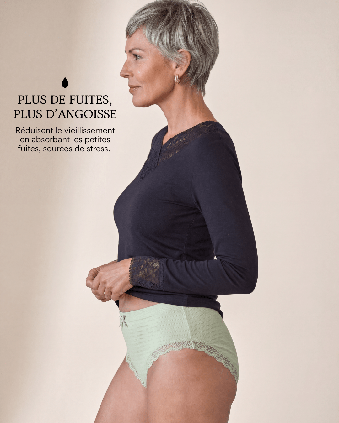 Lot de 7 Culottes Antibactériennes - Vert