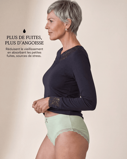 Lot de 7 Culottes Antibactériennes - Vert